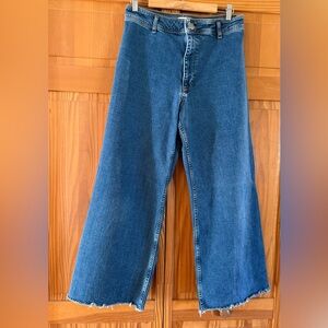 Zara Denim jeans. Wide leg